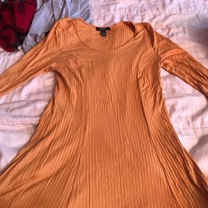 Mustard yellow long sleeve dress